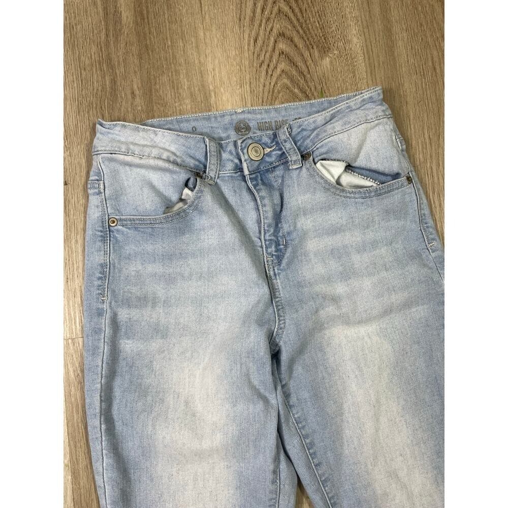 SO High Rise Jegging Jeans Size 0 Light Wash Stretch Slim Fit Denim Casual Y2K - Thumbnail 3