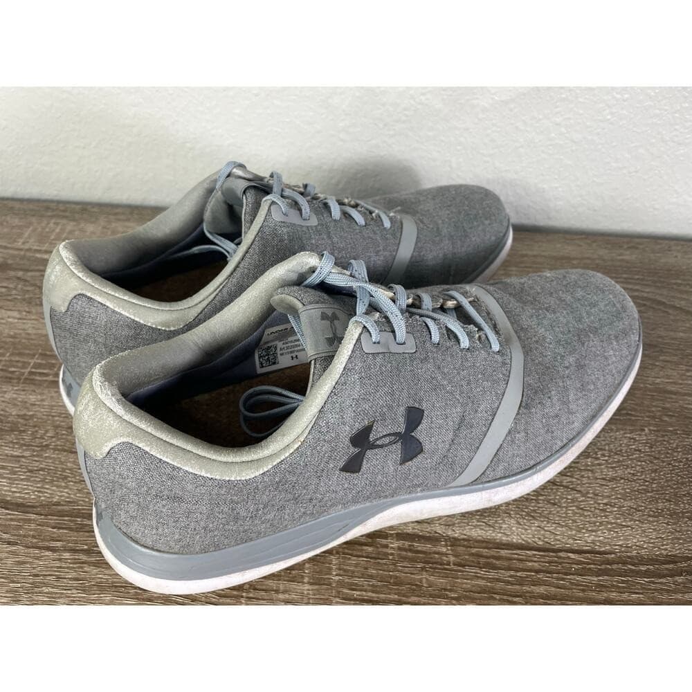Under Armour Golf Shoes Mens 9.5 Gray Spikeless Athletic Sneakers Waterproof - Thumbnail 9
