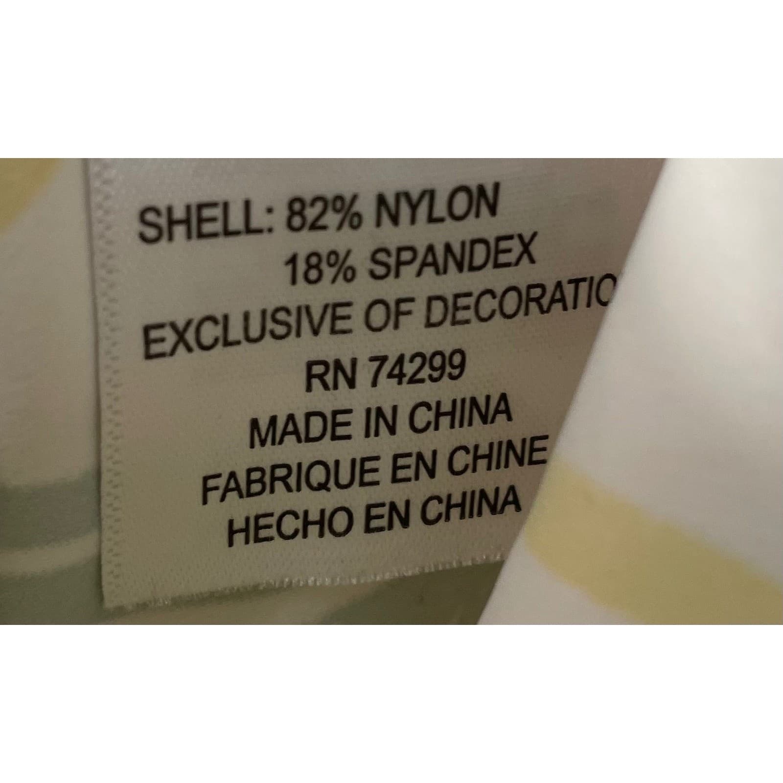 Jessica Simpson Girls 3T Floral Print Long Sleeve Rash Guard Swim Top Beach - Thumbnail 5