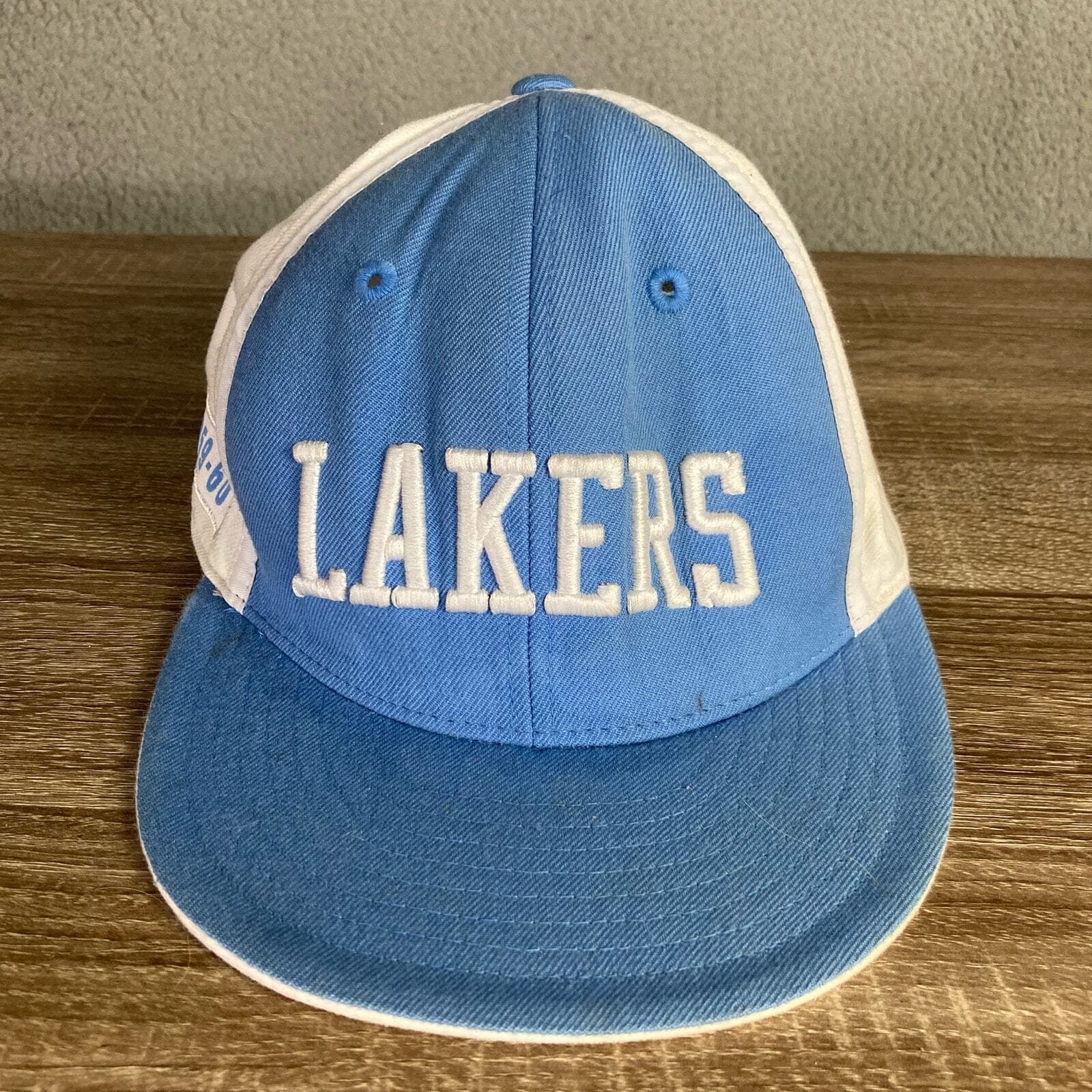 Reebok Los Angeles Lakers NBA Fitted 100% Wool Hat Blue Size 7 5/8 Unisex Adult - Thumbnail 8
