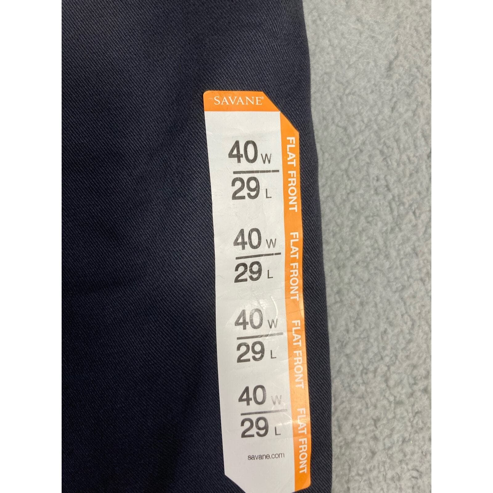 Savane Men's Chino Pants Size 40 Blue Straight Leg Wrinkle Free NEW NWT - Thumbnail 5