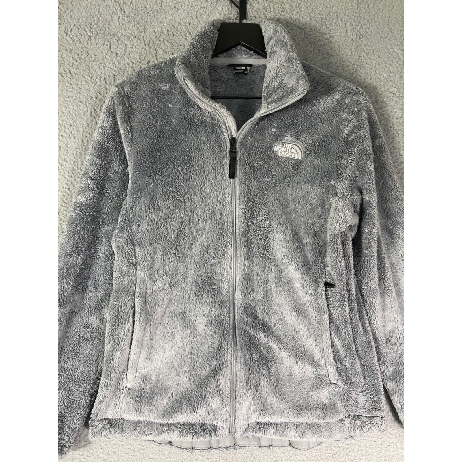 The North Face Women's Gray Fleece Zip Up Jacket Circular Design Size M - Thumbnail 7