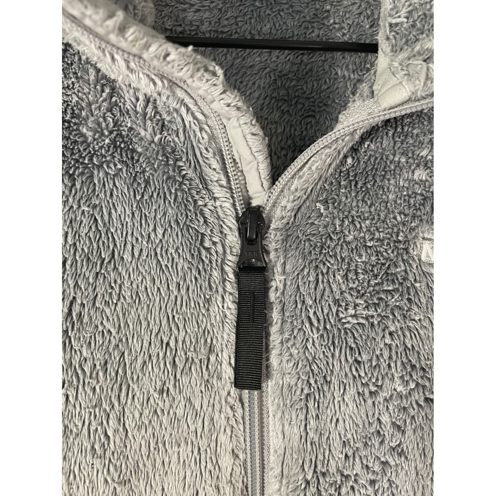 The North Face Women's Gray Fleece Zip Up Jacket Circular Design Size M - Thumbnail 10