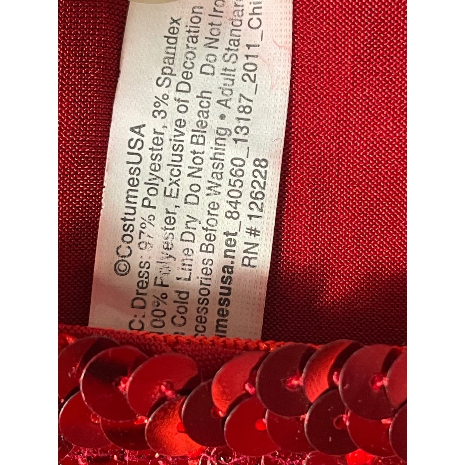 Red Flapper Dress Costume 1920s Roaring 20s Outfit Sequin Fringe Headband - Thumbnail 13