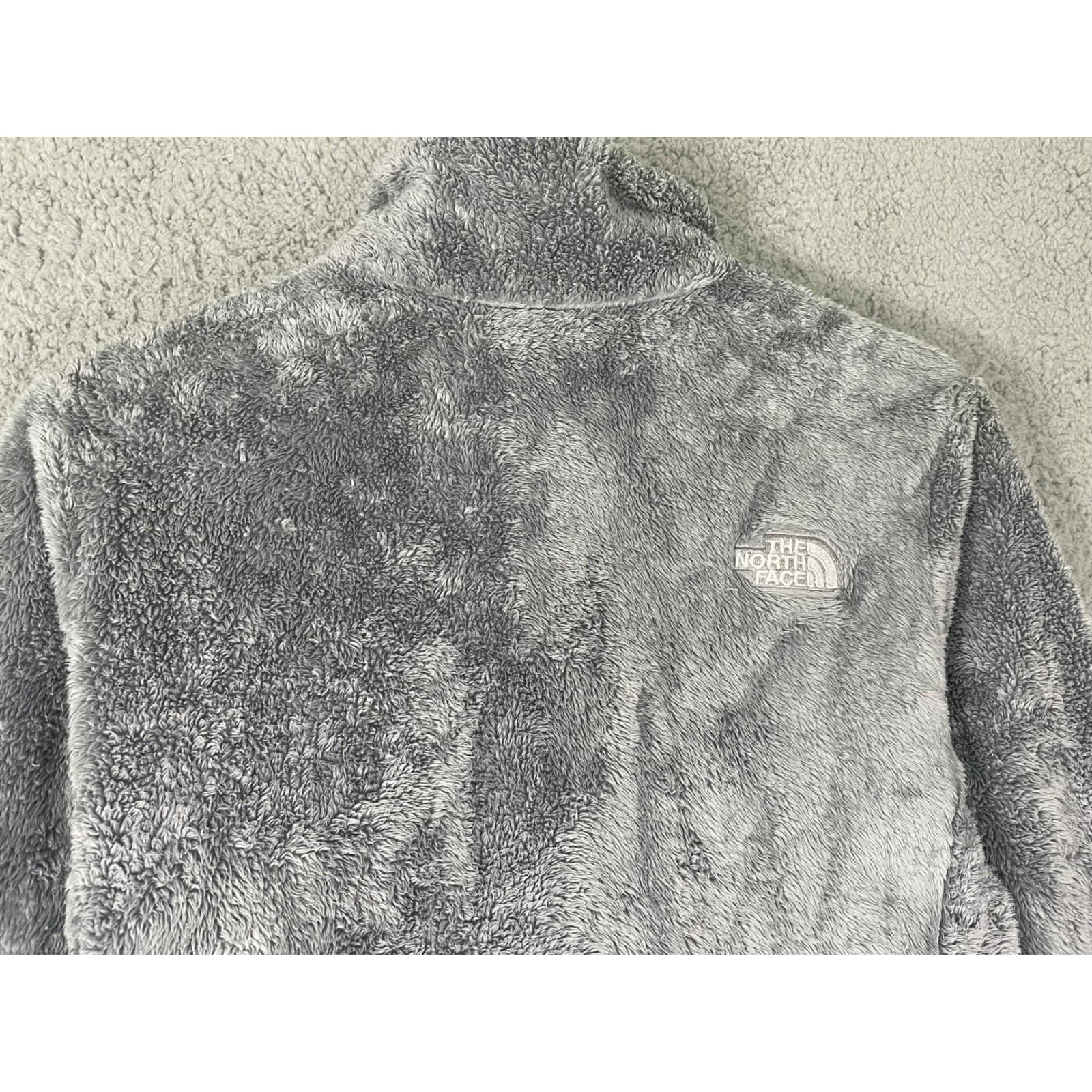 The North Face Women's Gray Fleece Zip Up Jacket Circular Design Size M - Thumbnail 13