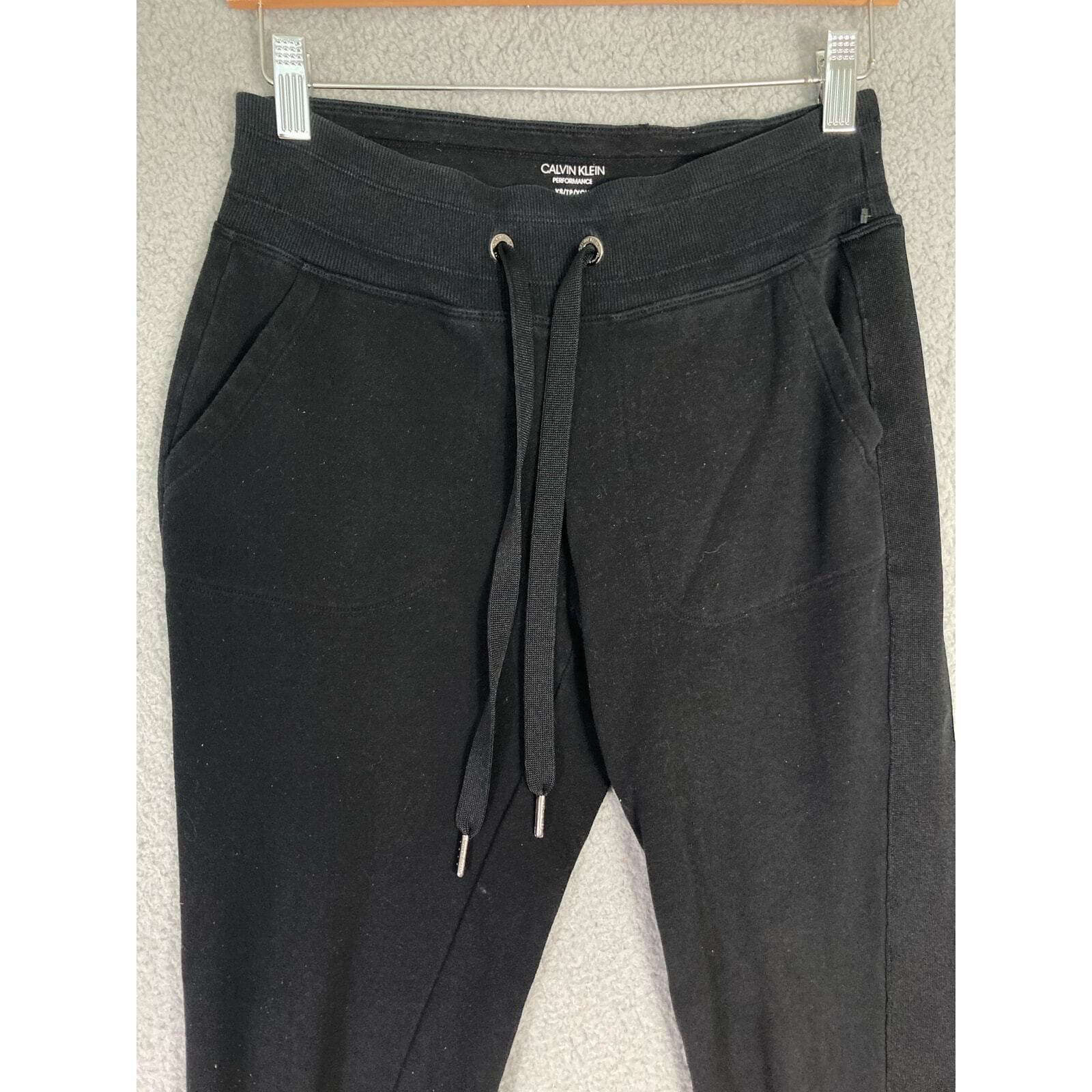 Calvin Klein Women's Jogger Sweatpants Black XS Activewear - Thumbnail 6