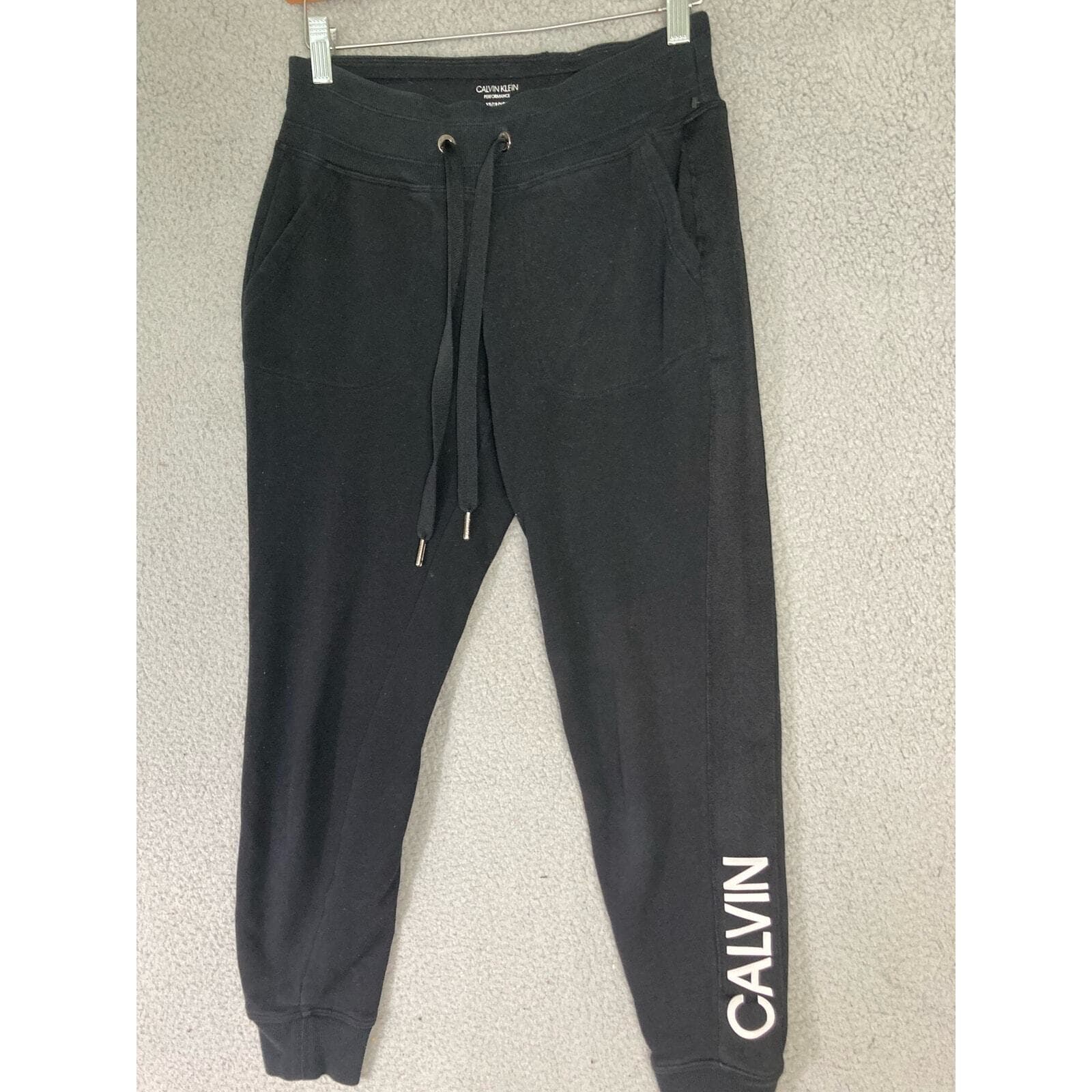 Calvin Klein Women's Jogger Sweatpants Black XS Activewear - Thumbnail 5