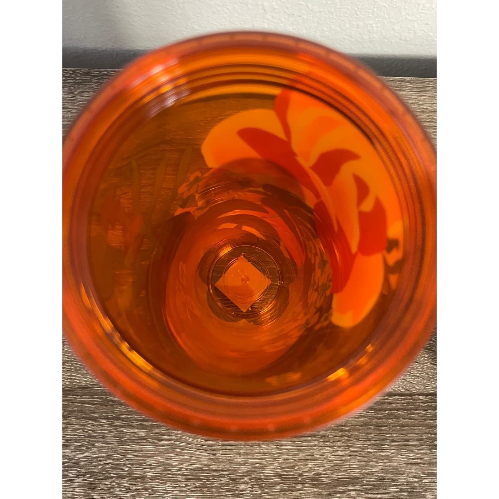 Starbucks 2021 Summer Tropical Floral Venti Tumbler 24oz Orange Lid Cold Cup - Thumbnail 10