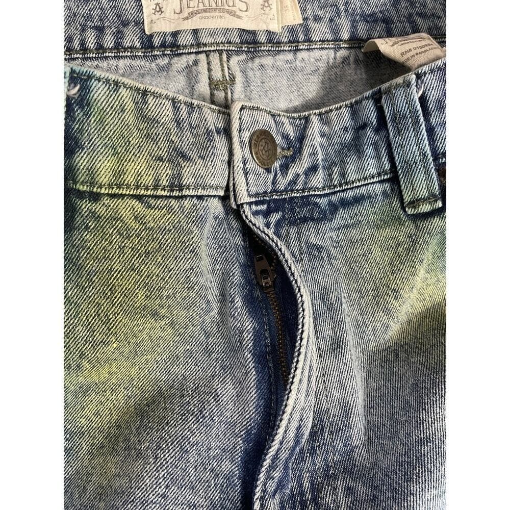 Akademiks Denim Shorts Mens 38 Distressed Paint Splatter Streetwear Jorts - Thumbnail 12