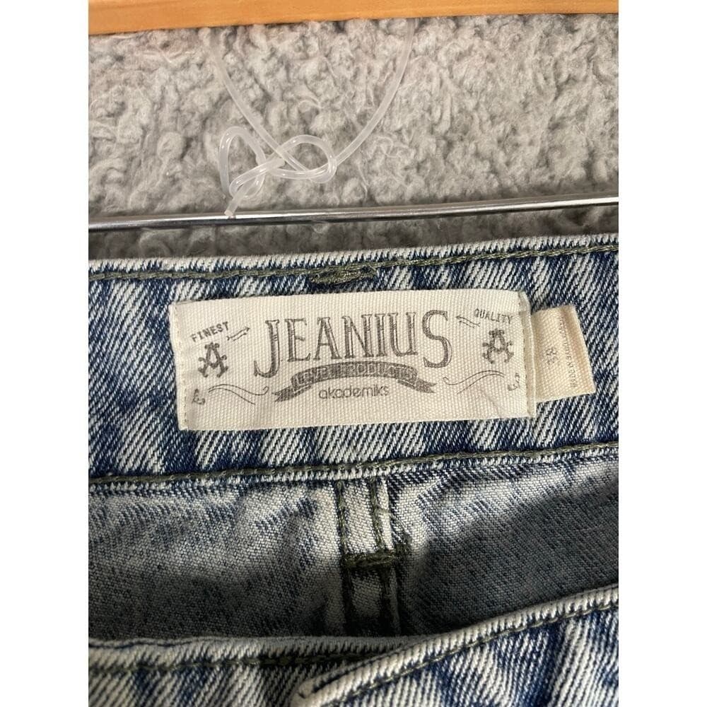 Akademiks Denim Shorts Mens 38 Distressed Paint Splatter Streetwear Jorts - Thumbnail 4
