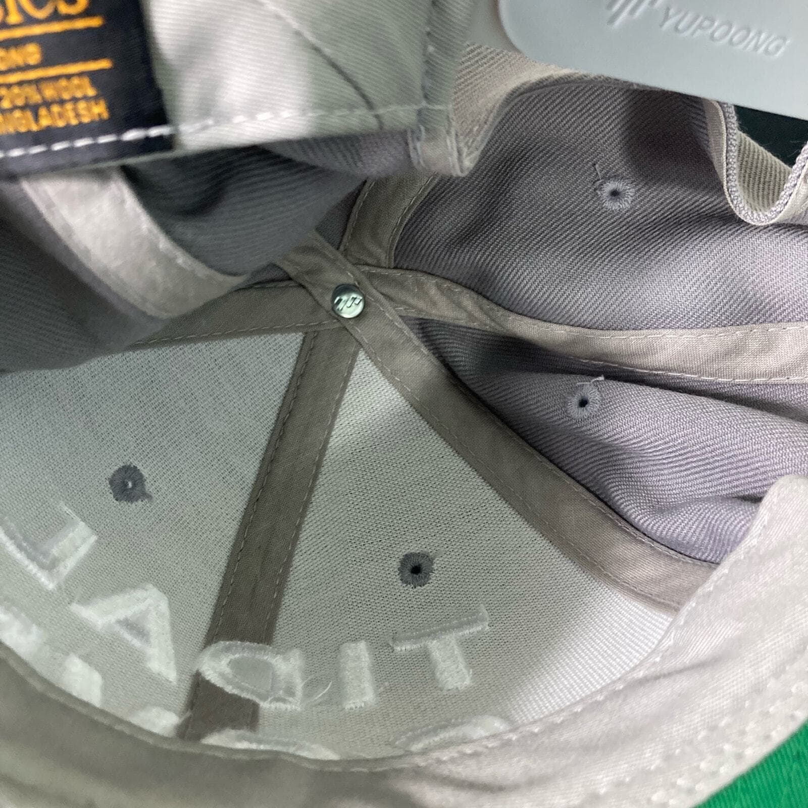 Tidal Cove Waterpark Hat Gray Snapback Adjustable Flat Brim Resort Cap - Thumbnail 6