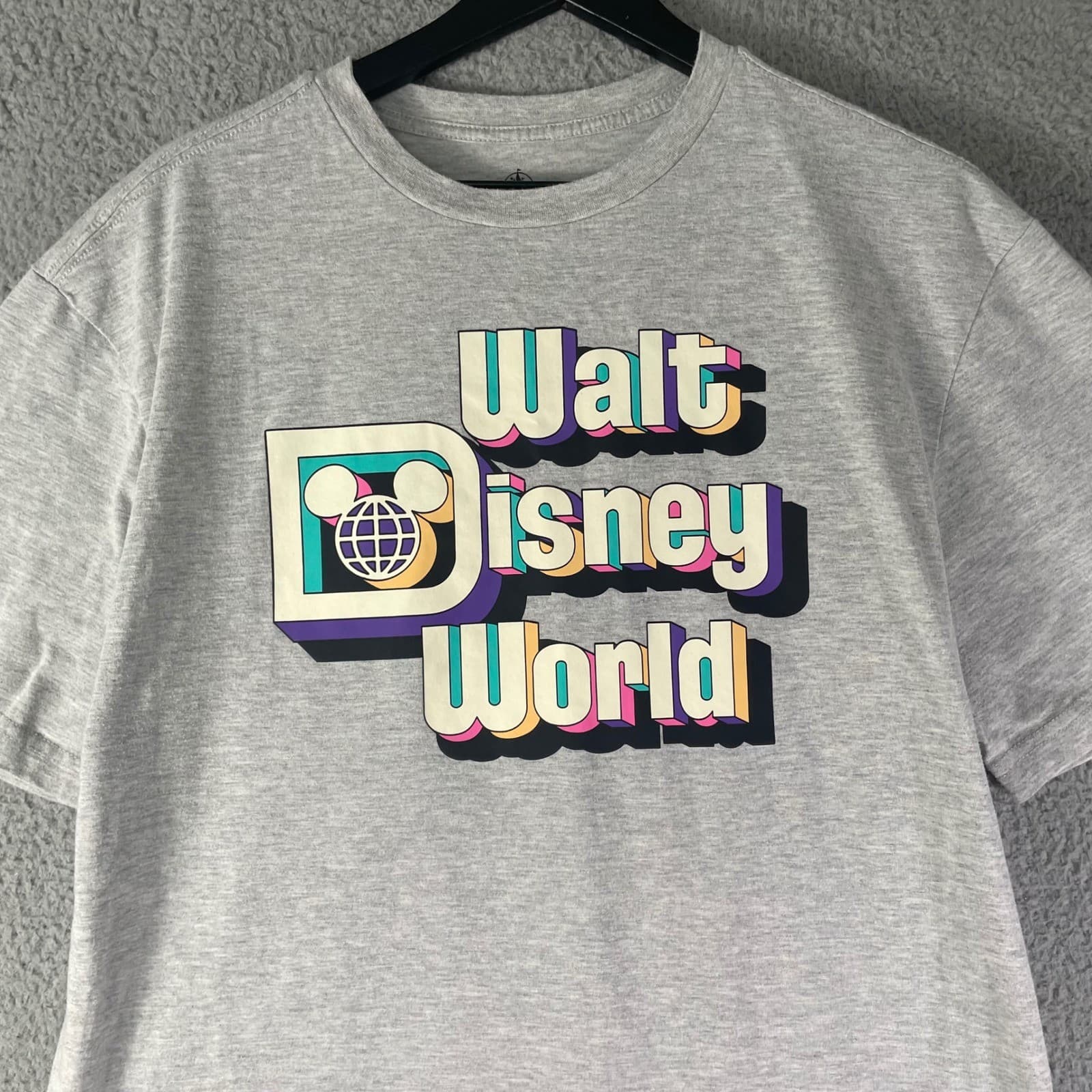 Walt Disney World Shirt Mens Large Gray Mickey Graphic Theme Park Tee - Thumbnail 4