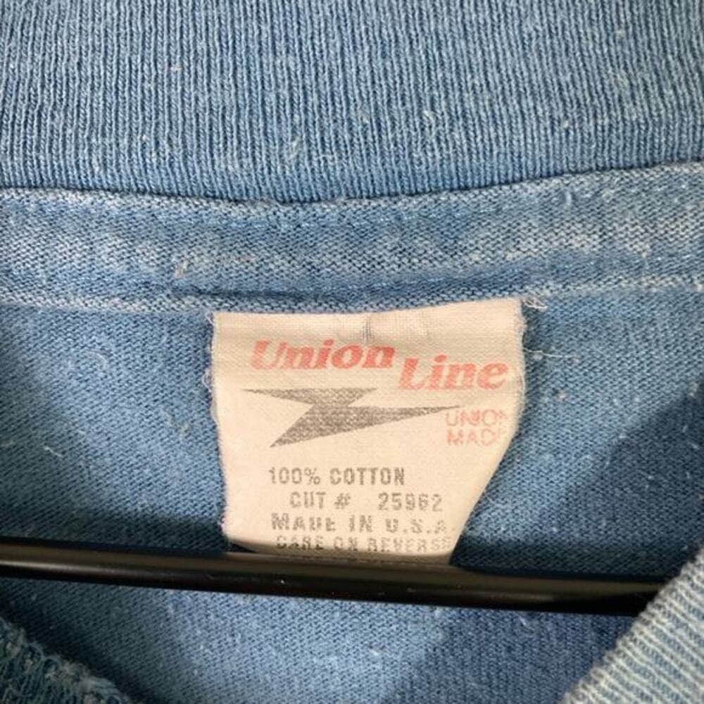Vintage Teamsters Local 385 Union Pride T-Shirt Men's M Blue Graphic Crew USA - Thumbnail 3