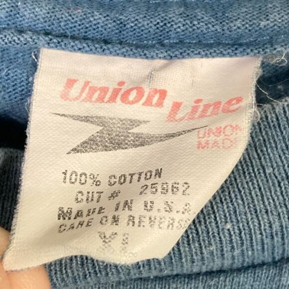 Vintage Teamsters Local 385 Union Pride T-Shirt Men's M Blue Graphic Crew USA - Thumbnail 4