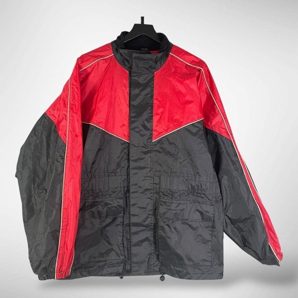 Himalaya Motor Bikewear Waterproof Motorcycle Jacket Red Black Mens Small - Thumbnail 2