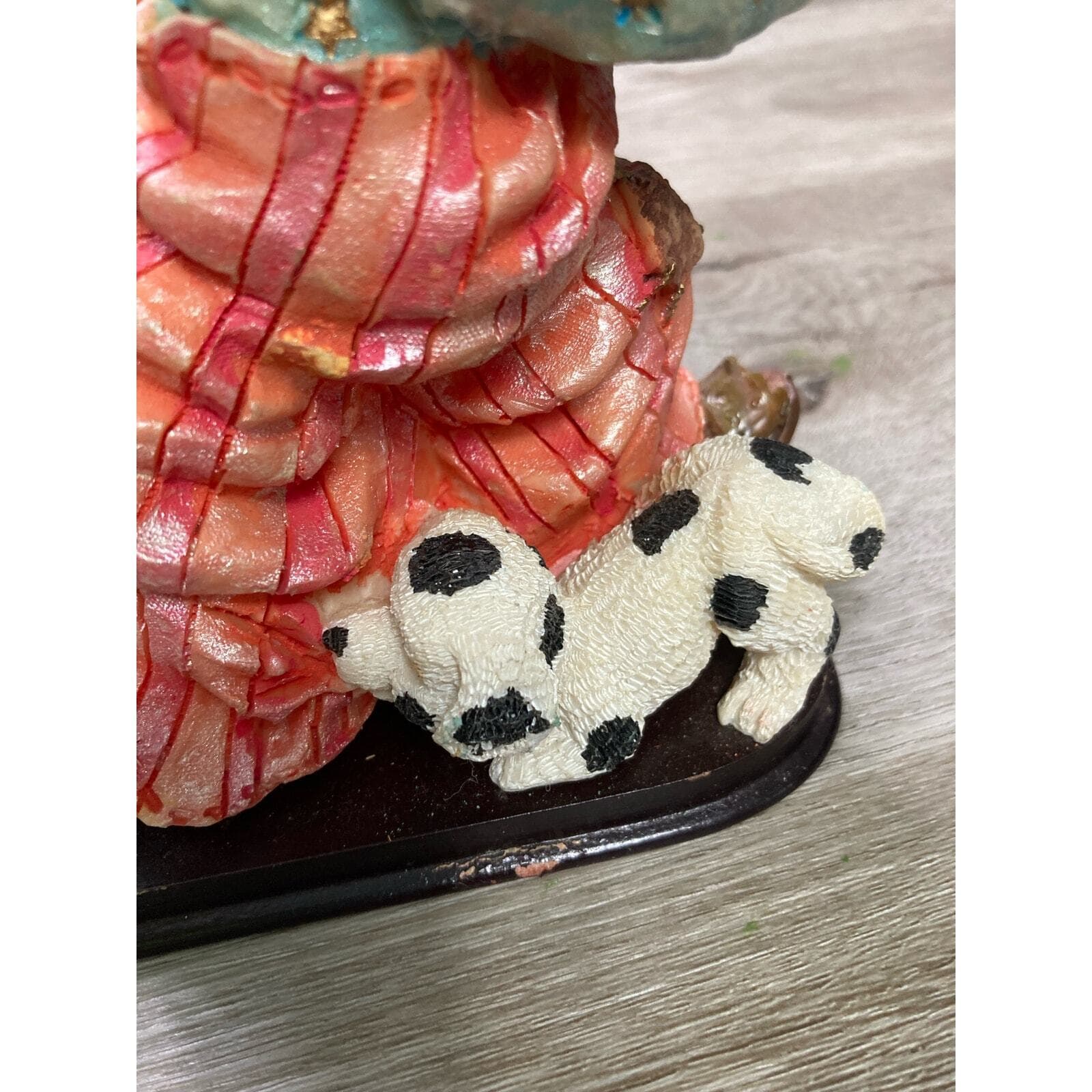 Vintage Hand Painted Clown Figurine with Dog and Ice Cream 7" Multicolor - Thumbnail 9