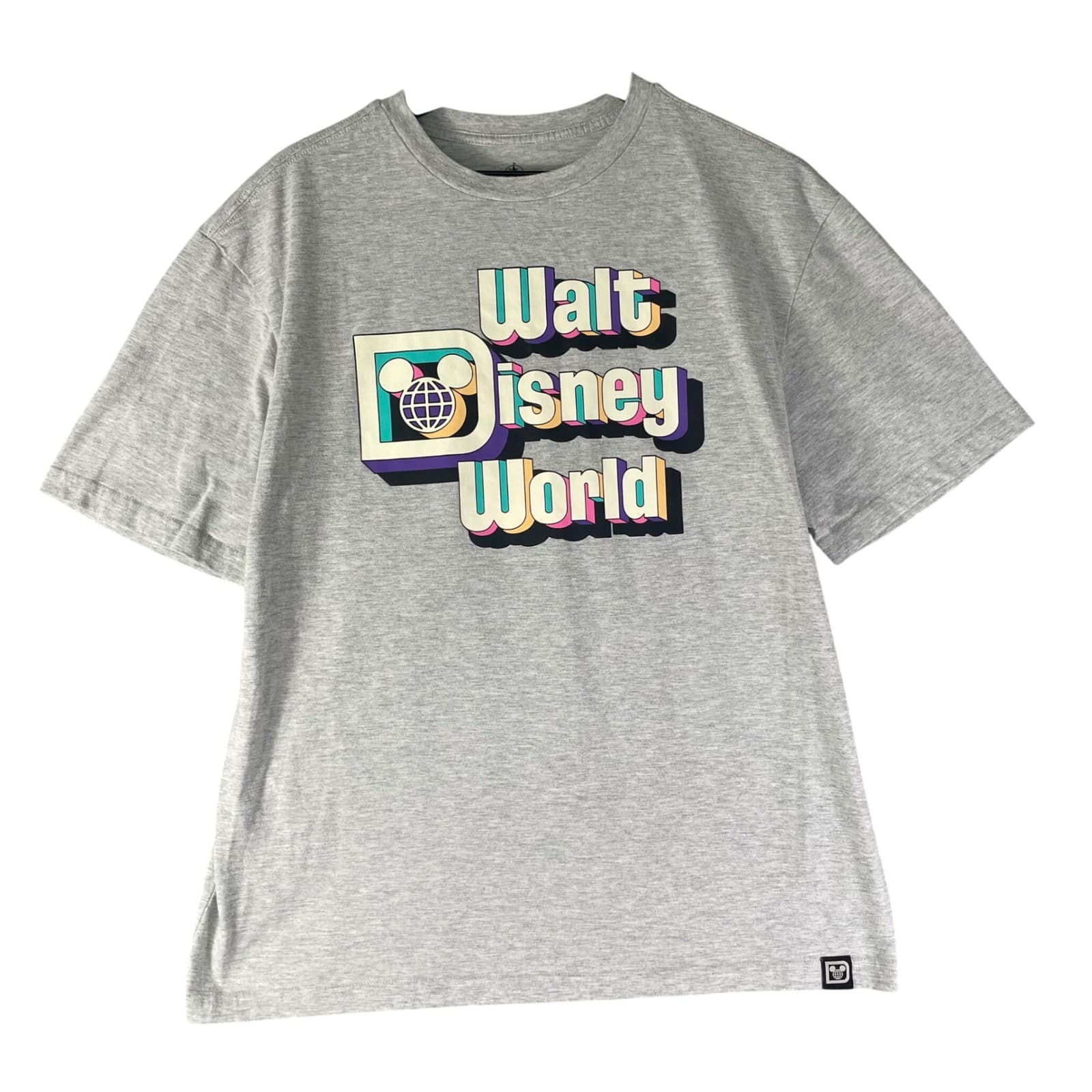 Walt Disney World Shirt Mens Large Gray Mickey Graphic Theme Park Tee
