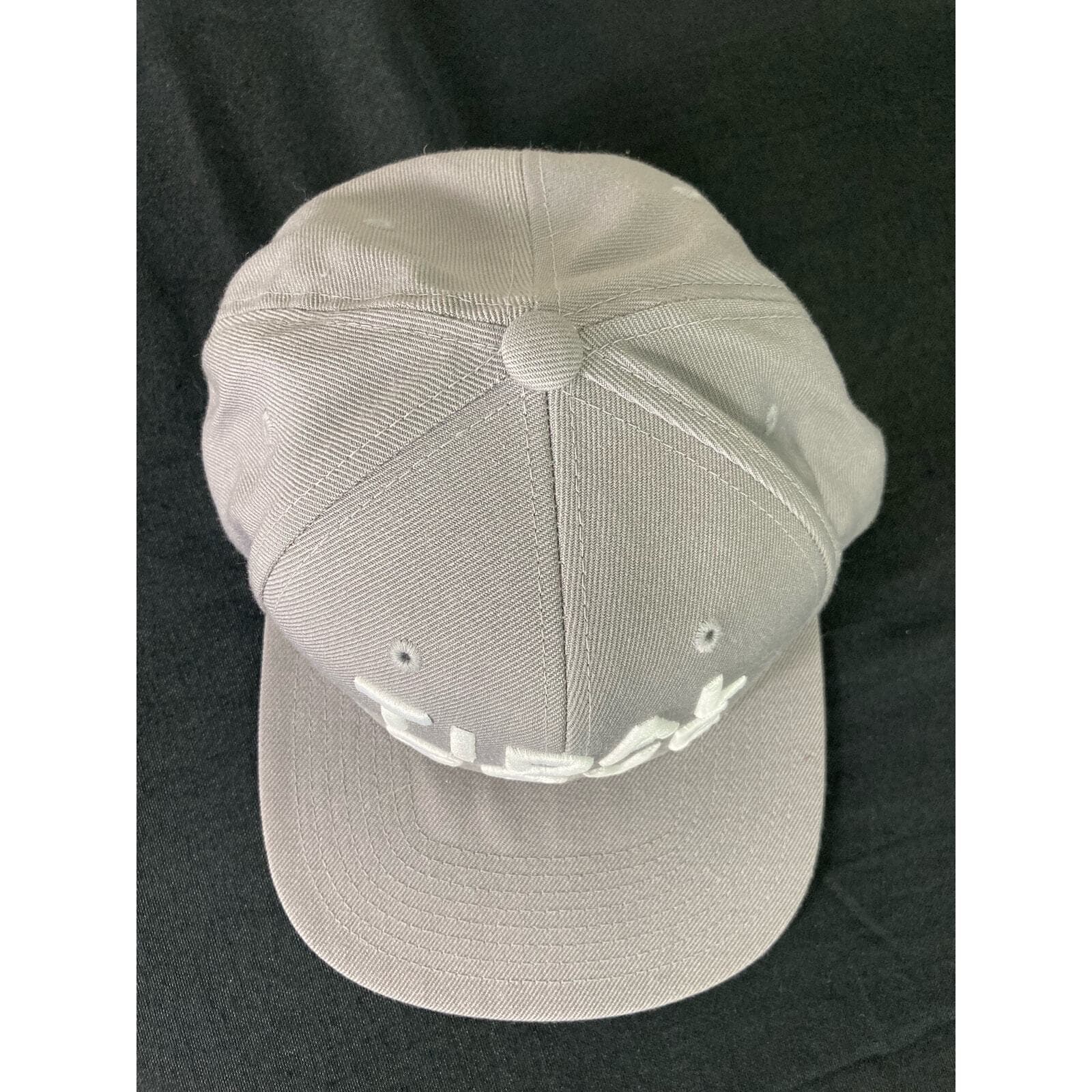 Tidal Cove Waterpark Hat Gray Snapback Adjustable Flat Brim Resort Cap - Thumbnail 5