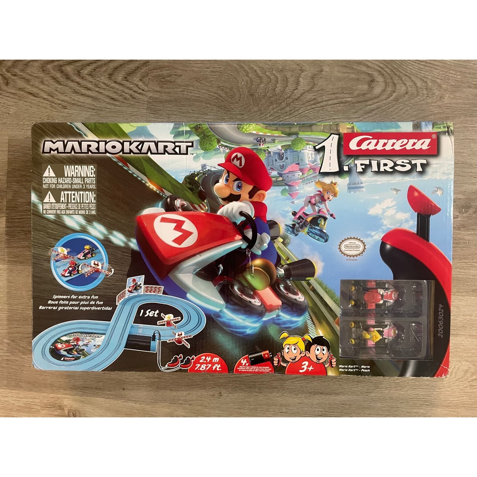 Carrera First Mario Kart Slot Car Race Track Set Mario vs Peach 63024 20063024 - Thumbnail 3