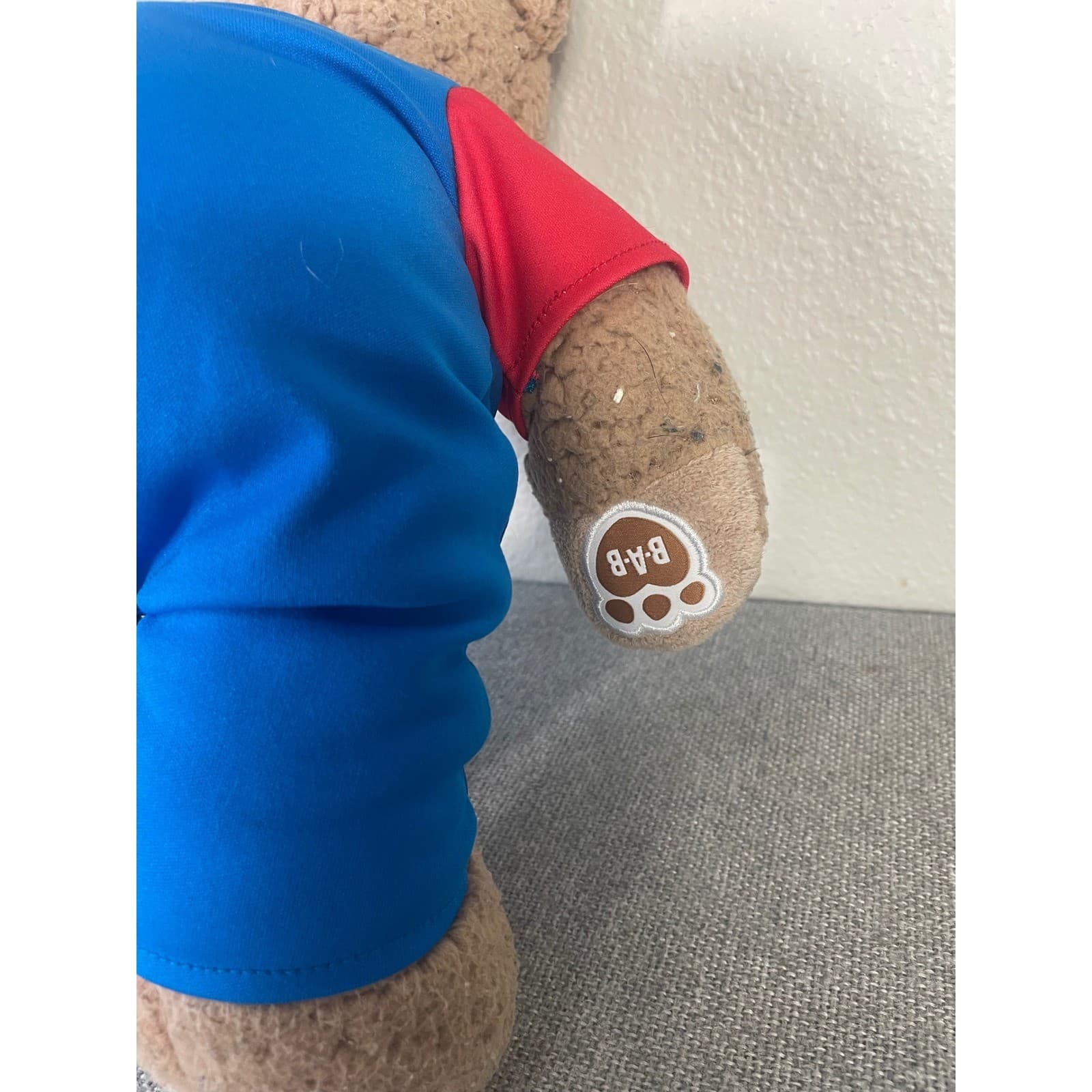 Build-A-Bear Workshop Nintendo Super Mario Bros Plush Teddy Bear 16" Brown Red - Thumbnail 9