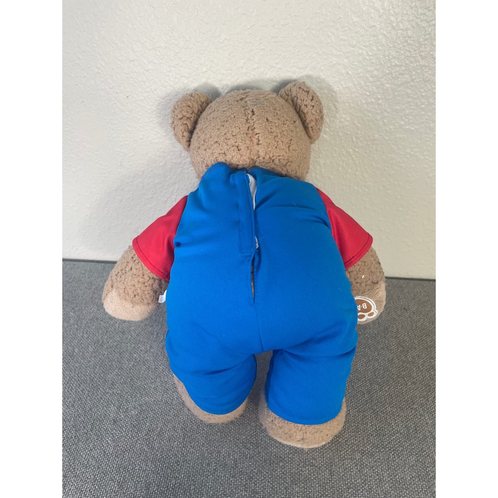 Build-A-Bear Workshop Nintendo Super Mario Bros Plush Teddy Bear 16" Brown Red - Thumbnail 8