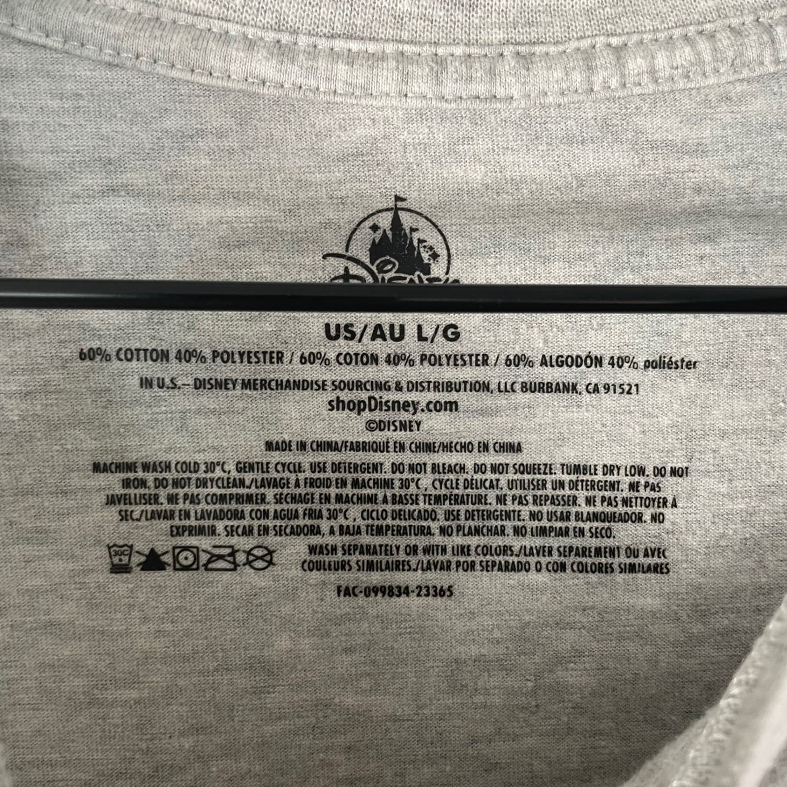 Walt Disney World Shirt Mens Large Gray Mickey Graphic Theme Park Tee - Thumbnail 3