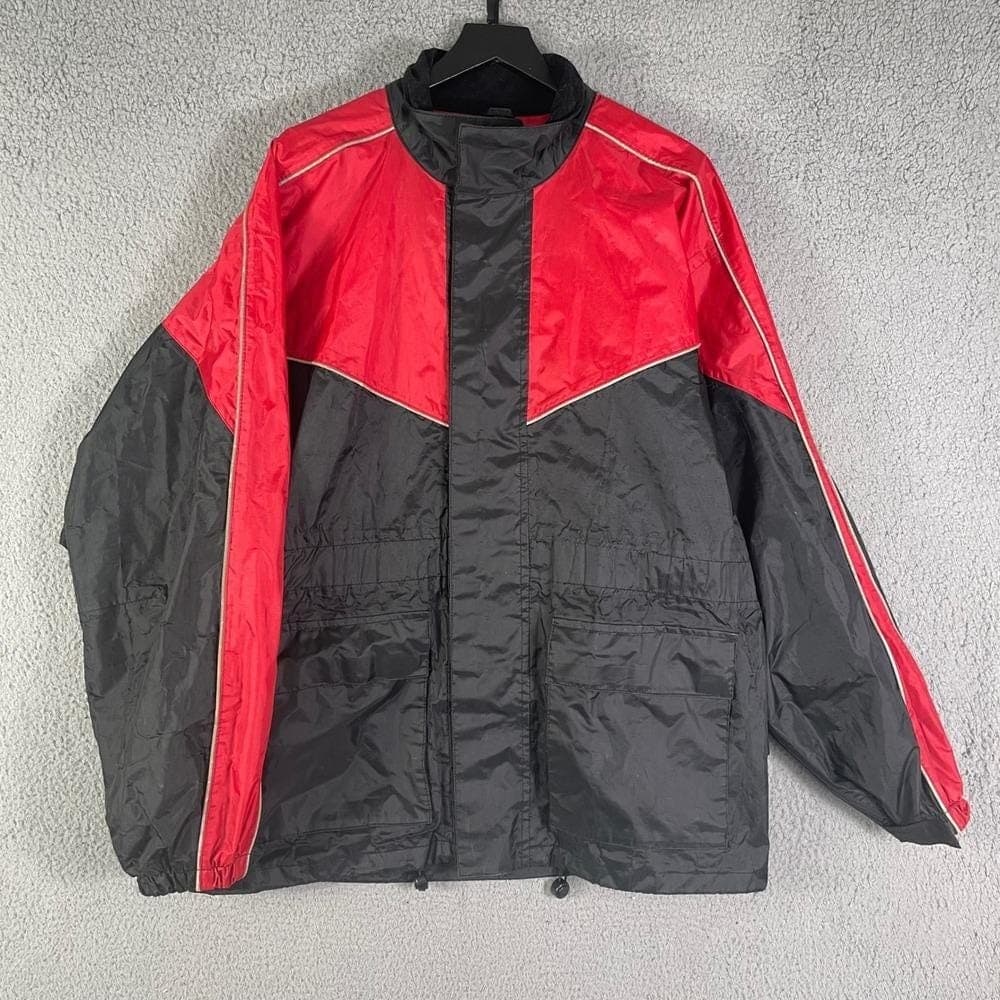 Himalaya Motor Bikewear Waterproof Motorcycle Jacket Red Black Mens Small - Thumbnail 7