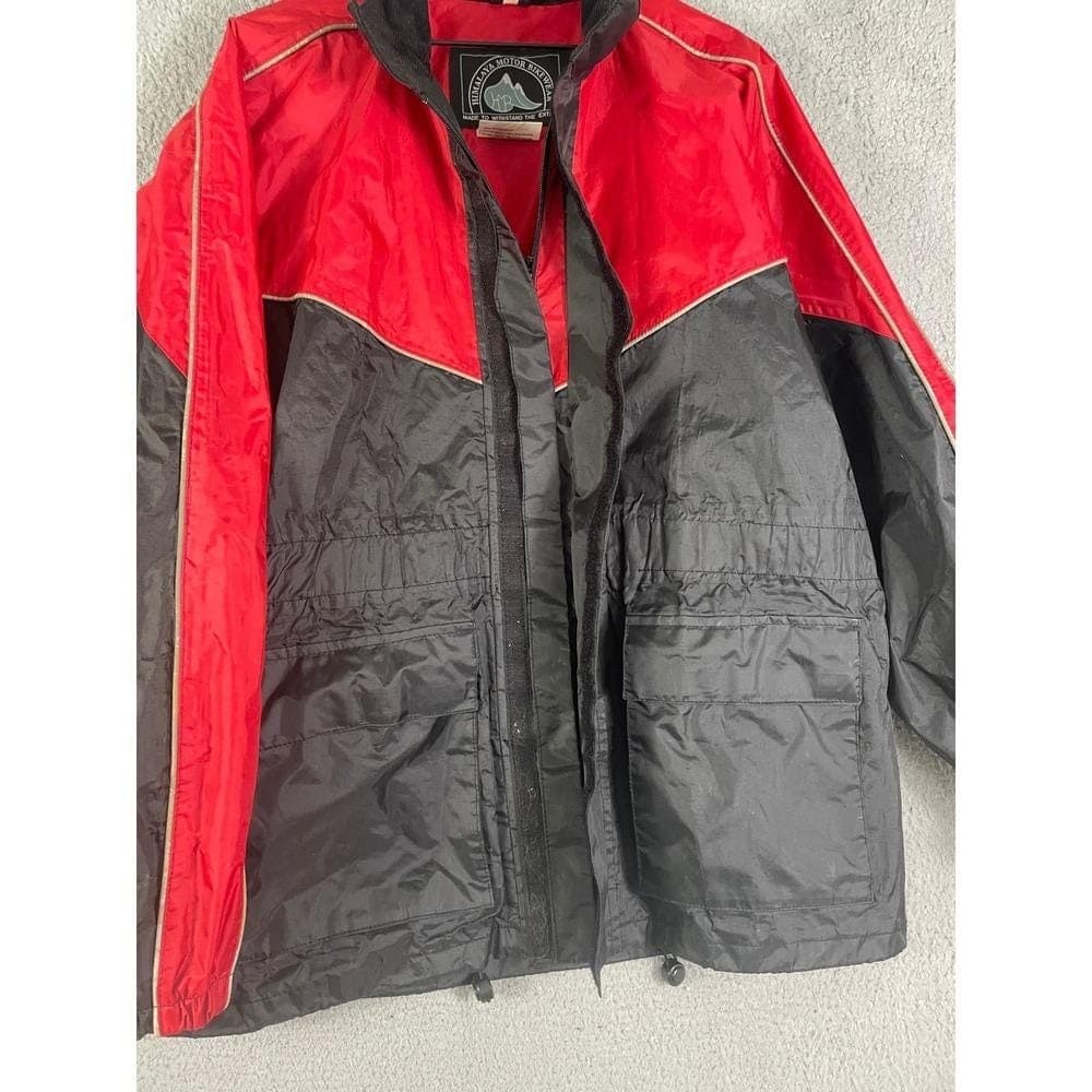 Himalaya Motor Bikewear Waterproof Motorcycle Jacket Red Black Mens Small - Thumbnail 12
