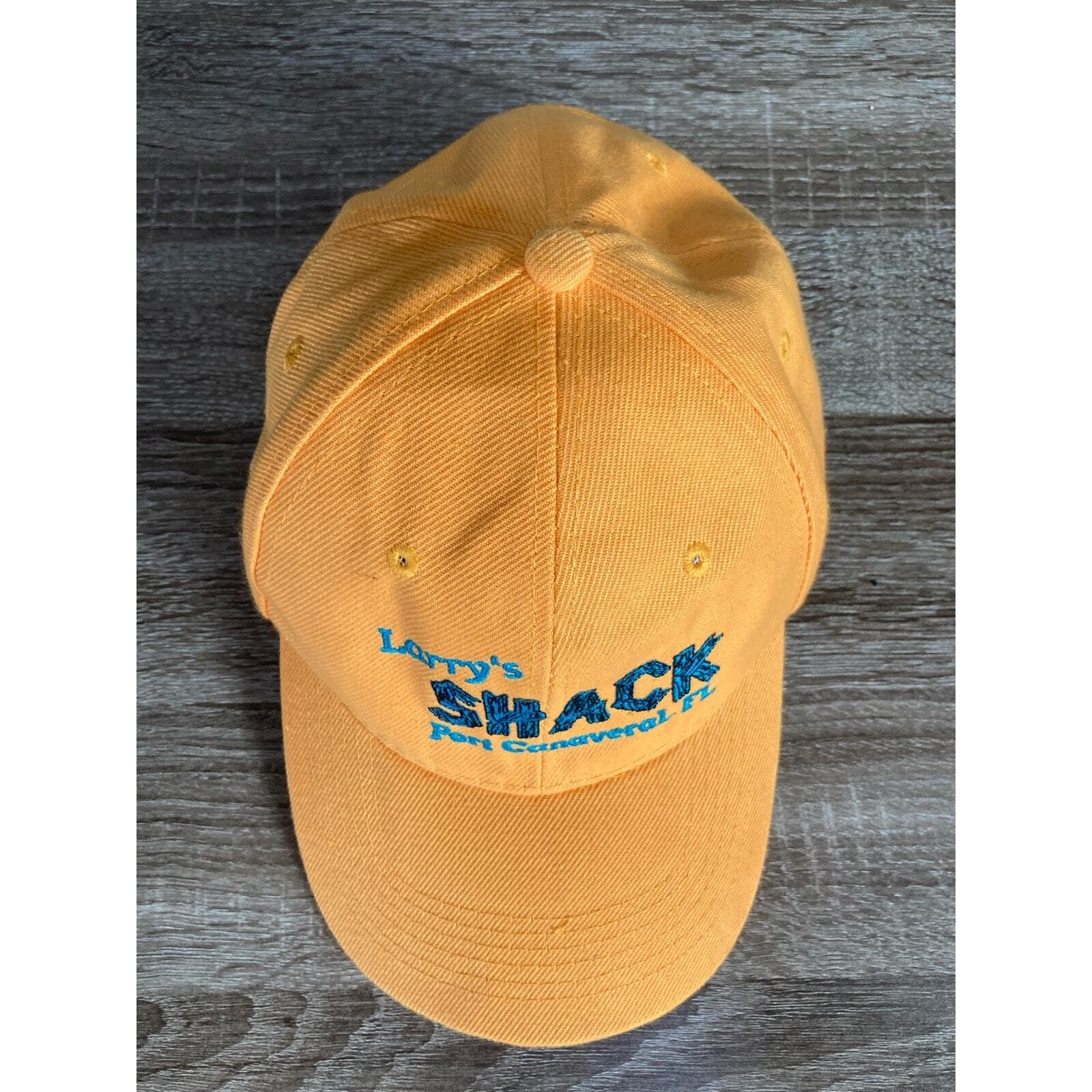 Larrys Shack Port Canaveral Orange Embroidered Cap Unisex Adjustable Hat - Thumbnail 4