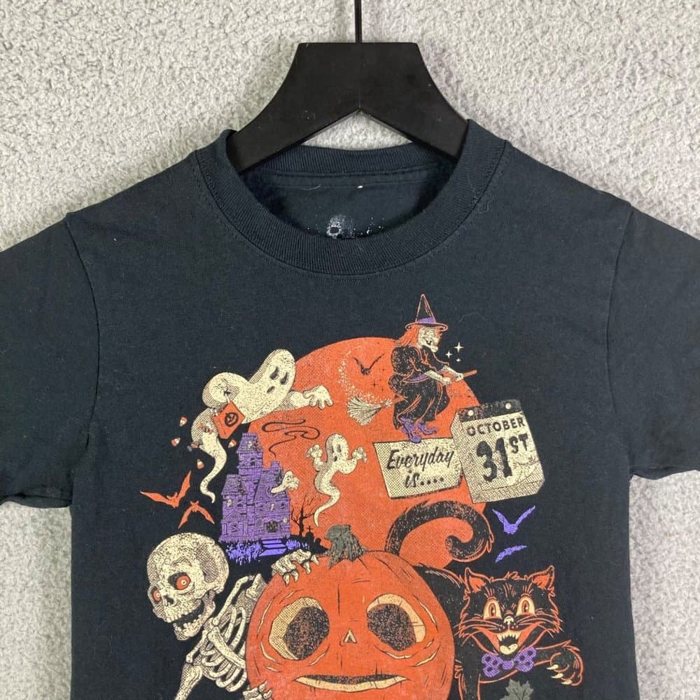 HHN Kids Shirt XS Universal Studios Halloween Horror Nights Black Youth Tee - Thumbnail 5
