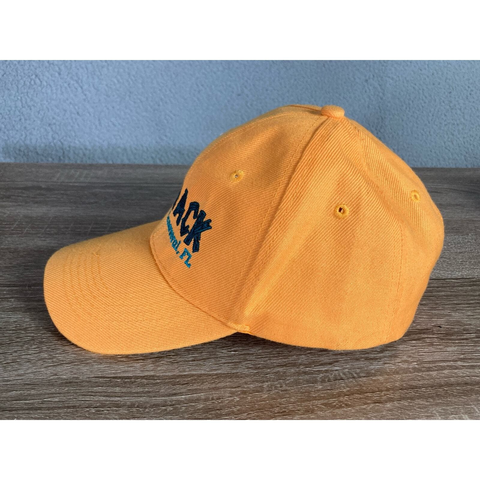 Larrys Shack Port Canaveral Orange Embroidered Cap Unisex Adjustable Hat - Thumbnail 5