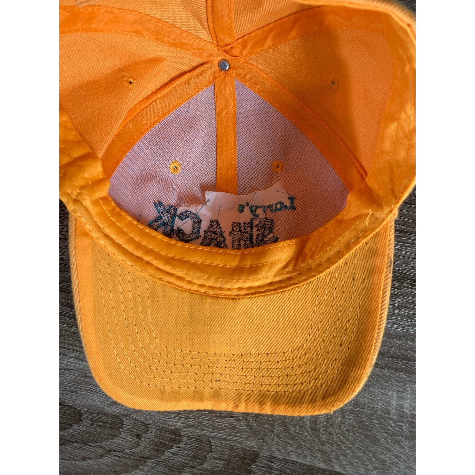 Larrys Shack Port Canaveral Orange Embroidered Cap Unisex Adjustable Hat - Thumbnail 10