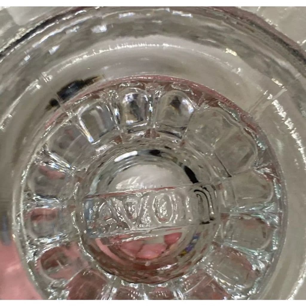 Vintage Avon Clear Bubble Glass Footed Candy Dish Sherbet Compote - Thumbnail 3