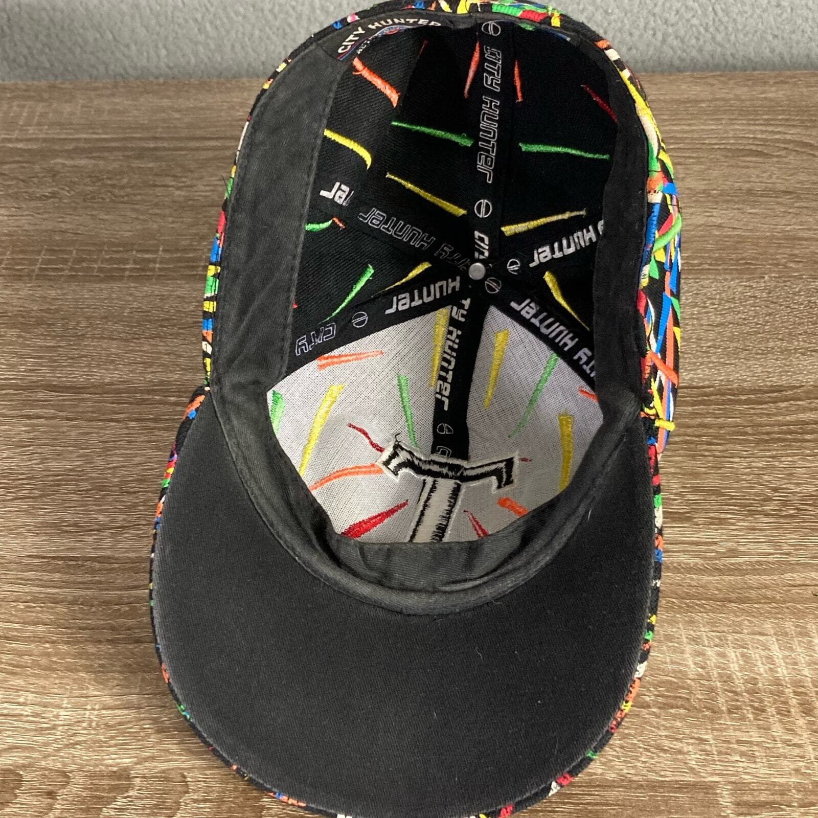 City Hunter Men's Fitted Baseball Cap Multicolor Retro Embroidered Hat L - Thumbnail 8