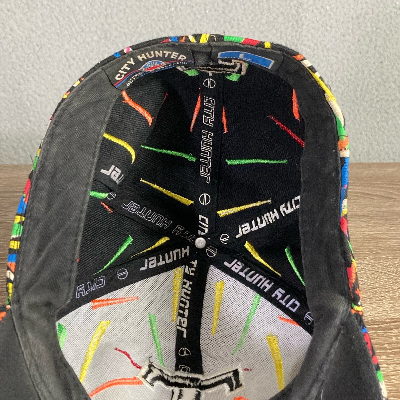 City Hunter Men's Fitted Baseball Cap Multicolor Retro Embroidered Hat L - Thumbnail 11