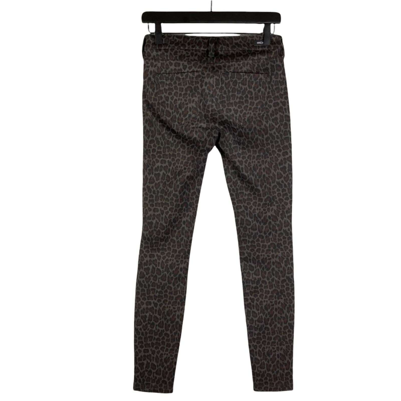 Women's Animal Print Pull On Skinny Pants Liverpool Madonna Stretch Size 0 (25) - Thumbnail 2