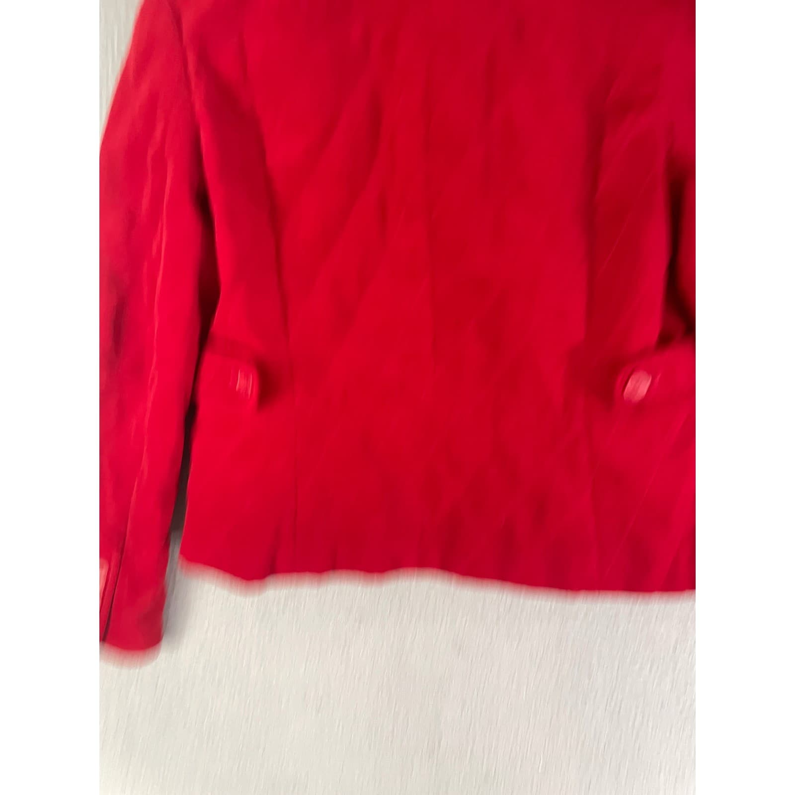 Talbots Womens Red Quilted Button Front Jacket Size 10 Diamond Stitch - Thumbnail 11