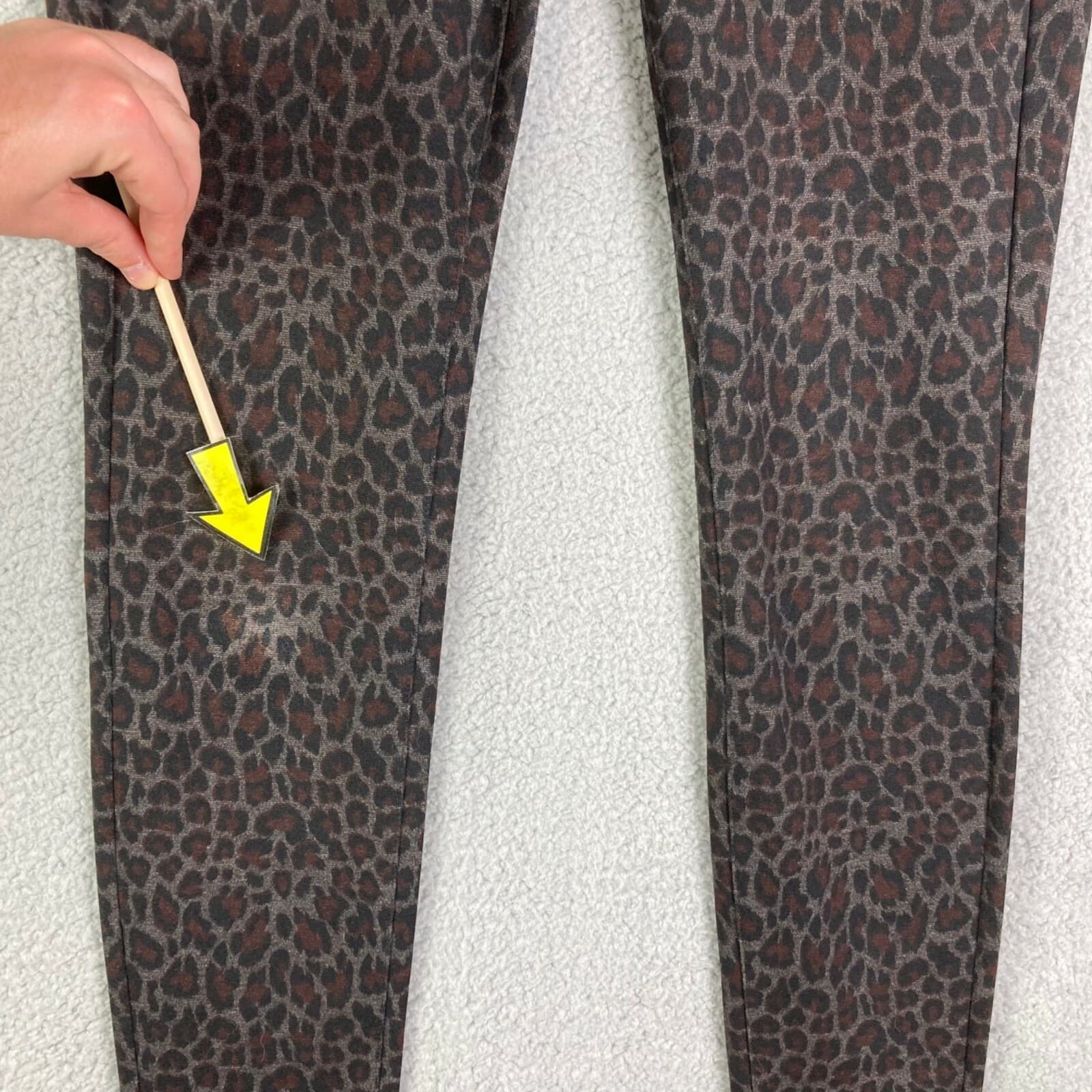Women's Animal Print Pull On Skinny Pants Liverpool Madonna Stretch Size 0 (25) - Thumbnail 8