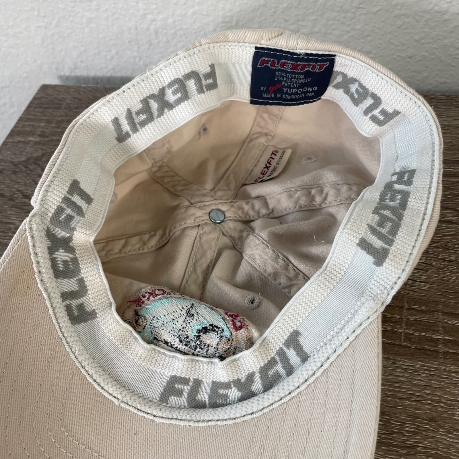 Captain Jacks Seafood Locker Seward Alaska Flexfit Hat Yupoong Beige Mens - Thumbnail 10