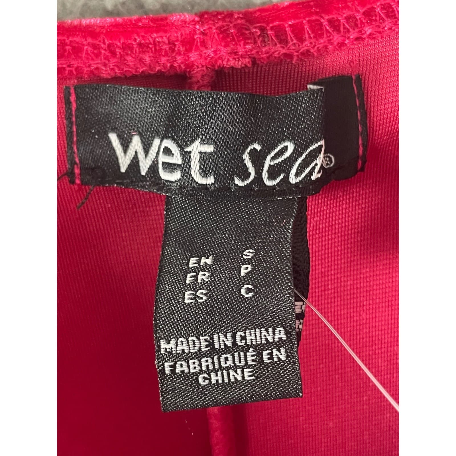 Wet Seal Magenta Velvet V-Neck Draped Mini Dress Pink 30-3568 Womens Small NWT - Thumbnail 4