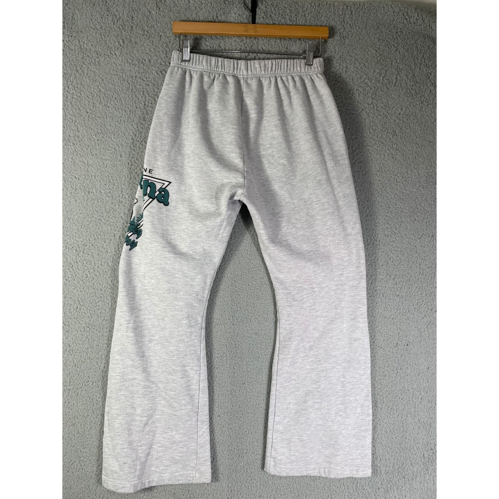 Yellowstone Montana Sweatpants Gray Bootcut Graphic Lounge Pants Western USA - Thumbnail 3
