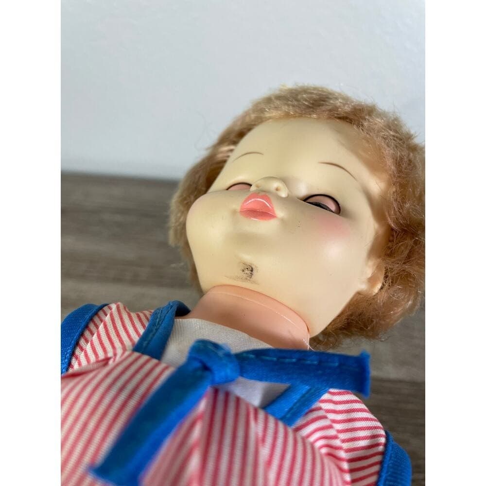 Horsman 1960s Drink Wet Baby Doll 18in Sleep Eyes Red Outfit Vintage Toddler Toy - Thumbnail 7