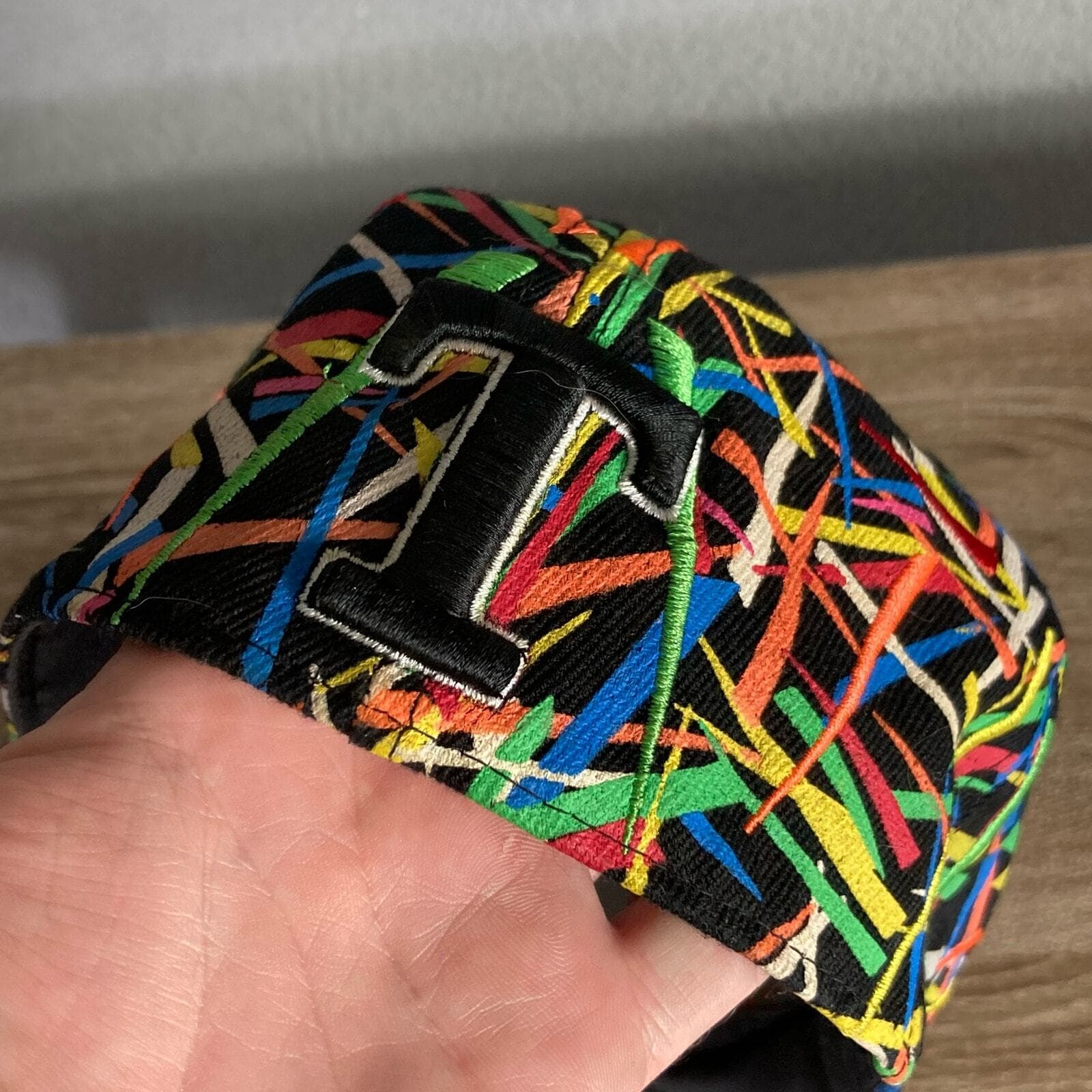 City Hunter Men's Fitted Baseball Cap Multicolor Retro Embroidered Hat L - Thumbnail 7