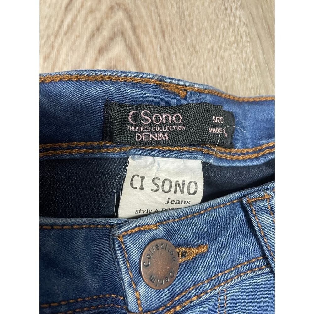 Ci Sono Women’s Blue Stretch Denim Skinny Jeans Mid Rise Basic Fit Size 9/28 - Thumbnail 4