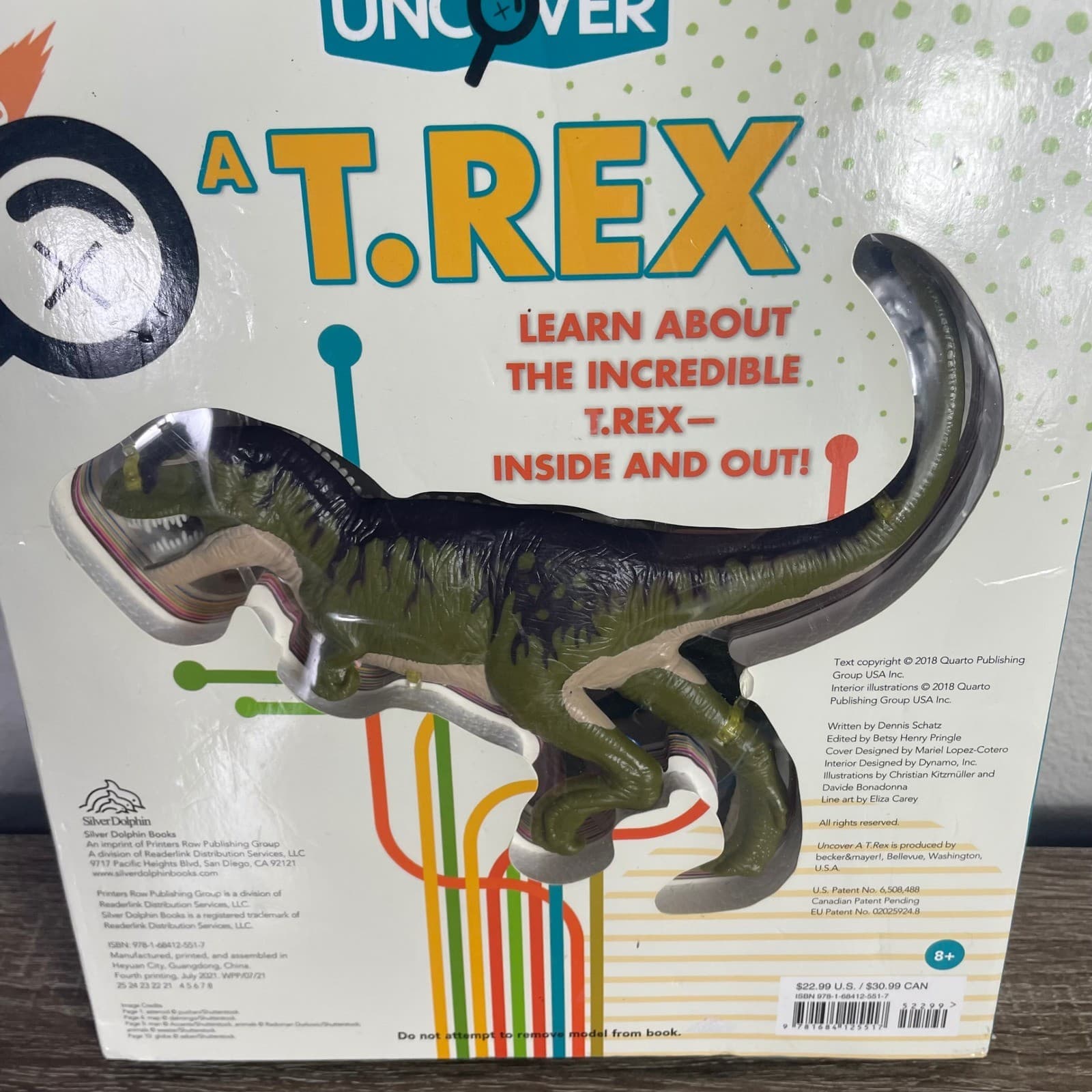 Silver Dolphin Uncover A T.Rex 3D Anatomy Interactive Dinosaur Book 2021 STEM - Thumbnail 9