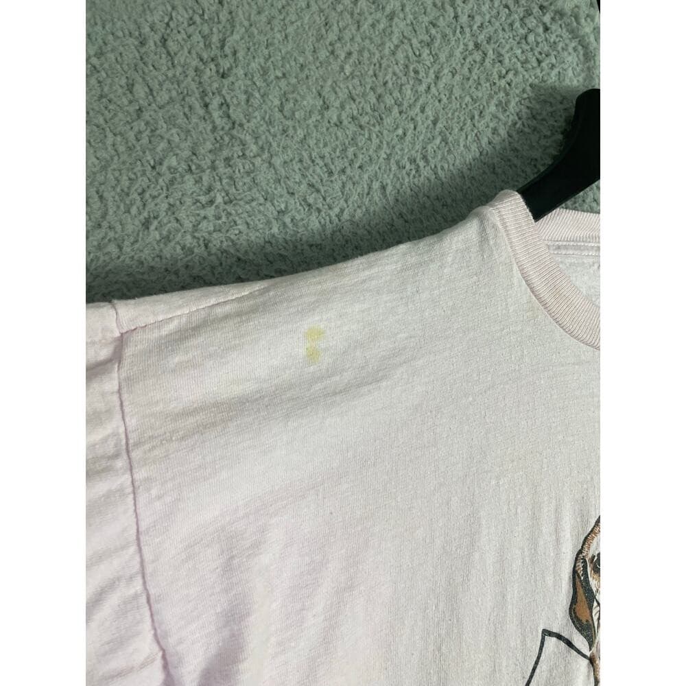 Vintage 90s Sleepygirl Christmas Puppy Graphic Tee One Size USA Made Holiday - Thumbnail 6
