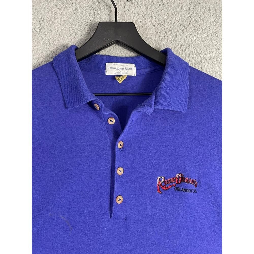Men’s Vintage Cross Creek Rosie O’Grady’s Orlando Embroidered Polo XXL USA Made - Thumbnail 5