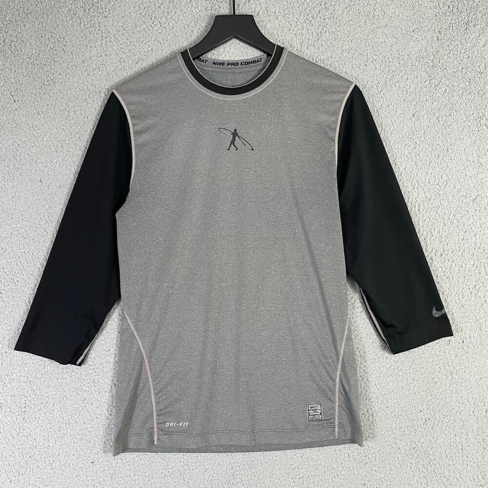 Nike Pro Combat Ken Griffey Jr Men’s Small Gray Compression Base Layer Shirt - Thumbnail 3