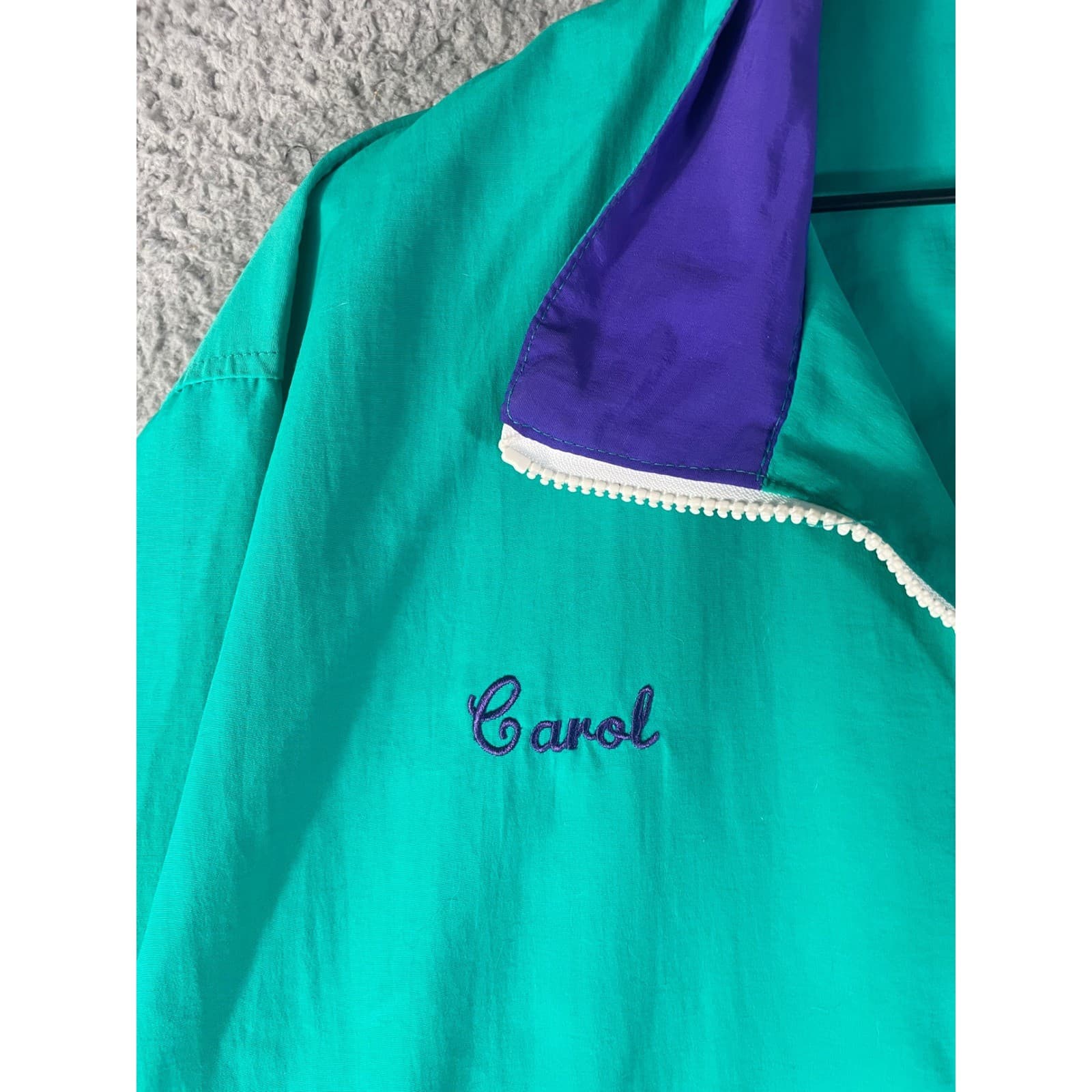Vintage 1994 Doral Ryder Open Golf Jacket Teal Purple Windbreaker Mens M USA - Thumbnail 7