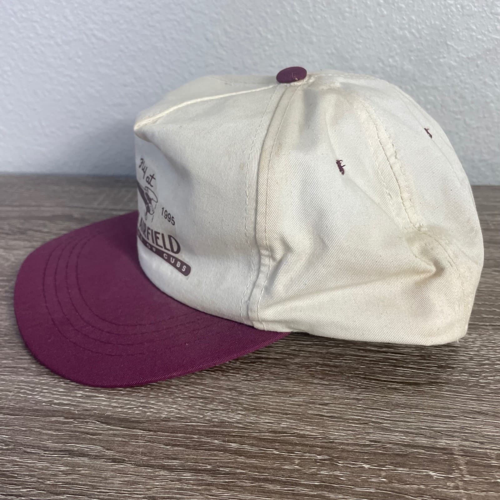 Vintage Hampton Airfield 1945 1995 Snapback Hat Aviation USA Cap Adjustable Mens - Thumbnail 5